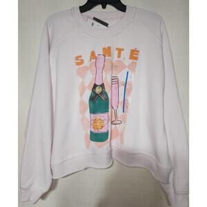 Grayson/Thread Sante women's crop top sweater size large-faded